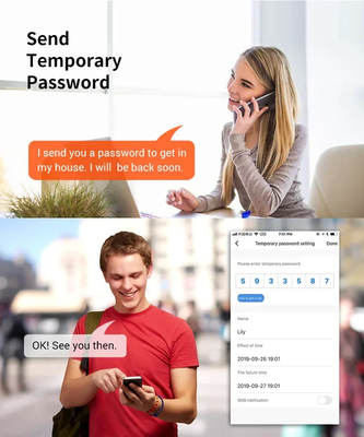 Glomarket Tuya Su geçirmez Dijital TTLock Uzaktan Kilit Açma Çift taraflı Parmak izi Akıllı Kilit