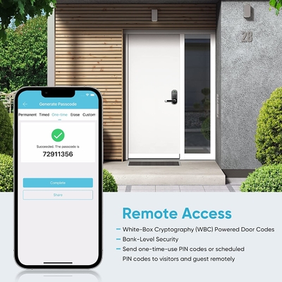 Glomarket Akıllı Ev Güvenliği Dijital Kilit Tuya Wifi Anahtarsız Parmak izi Biometrik Akıllı Kapı Kilit