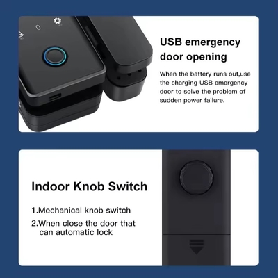 Glomarket Tuya Akıllı Cam Kapı Kilit Biometrik Parmak izi BLE Akıllı Elektronik Kilit Ofis için Cam kapı