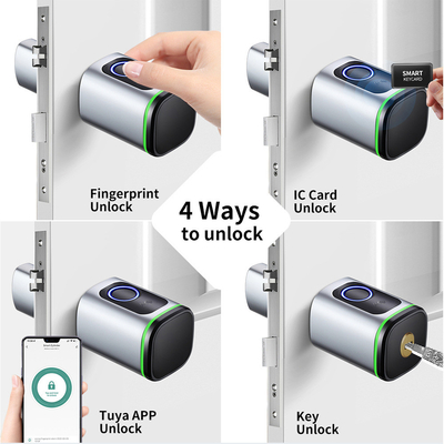 Glomarket Ev Akıllı Kapı Kilitli Ttlock Akıllı Parmak izi Kartı Anahtar Kilit Açma Düzenlenebilir Silindir Euro Akıllı Kilitli Tuya Uygulama Kapı Kilitli