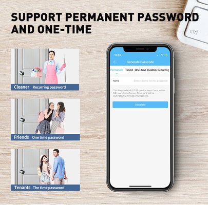 Glomarket Tuya Ttlock Akıllı Dijital Anahtarsız Kapı Kilitli Silindir Kombine Şifresi &amp; Kart Elektronik Kilitli Silindirler Akıllı Kilit