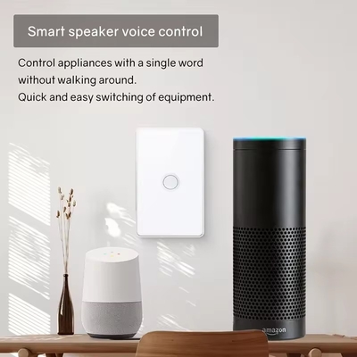 Glomarket Tuya Zigbee/wifi AB Tempered Glass Concave Button Touch Light Switch 1/2/3/4 Gang Wifi Wall Switch Google Alexa ile çalışır