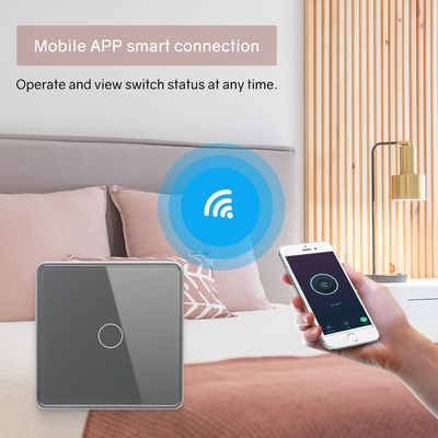 Glomarket Akıllı AB/İngiltere 1-4Gang Duvar Değiştiricisi WIFI/Zigbee Cam Panel Işık Değiştiricisi Google Alexa ile Tuya Akıllı Değiştiricisi