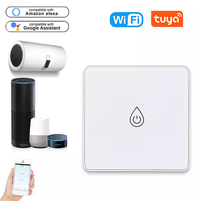 Glomarket Tuya Akıllı Cam Dokunma Düğmesi Wifi Akıllı Kazan Değiştiricisi Alexa Ses Kontrolü AB Standart Su Isıtma Değiştiricisi