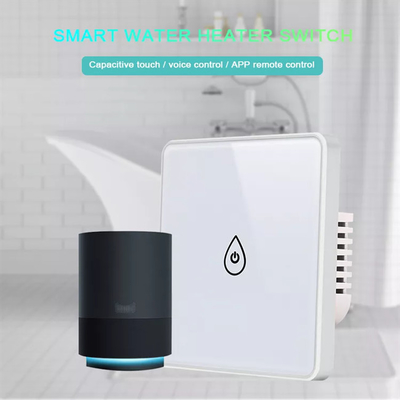 Glomarket Tuya Akıllı Cam Dokunma Düğmesi Wifi Akıllı Kazan Değiştiricisi Alexa Ses Kontrolü AB Standart Su Isıtma Değiştiricisi