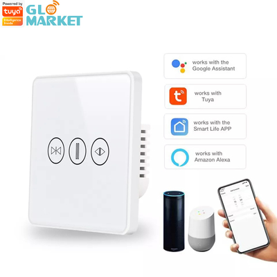 Akıllı Perde Değiştiricisi WiFi/Zigbee Ses Kontrolü Google Asistan Akıllı AB Standart Dokunmatik Ekran Değiştiricisi APP Garaj Kapısı Değiştiricisi