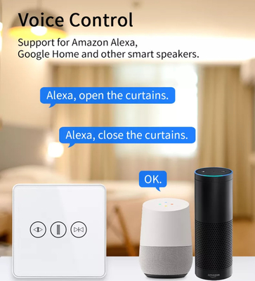 Akıllı Perde Değiştiricisi WiFi/Zigbee Ses Kontrolü Google Asistan Akıllı AB Standart Dokunmatik Ekran Değiştiricisi APP Garaj Kapısı Değiştiricisi