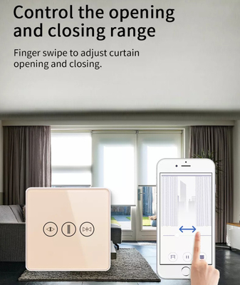 Akıllı Perde Değiştiricisi WiFi/Zigbee Ses Kontrolü Google Asistan Akıllı AB Standart Dokunmatik Ekran Değiştiricisi APP Garaj Kapısı Değiştiricisi