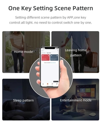 Glomarket Tuya Wifi Akıllı Anahtar Kablosuz Cam Kristal Panel Dokunmatik Duvar Akıllı Anahtar Akıllı Ev Için Dimmer Wi-fi Işık