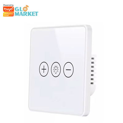 Glomarket Tuya Wifi Akıllı Anahtar Kablosuz Cam Kristal Panel Dokunmatik Duvar Akıllı Anahtar Akıllı Ev Için Dimmer Wi-fi Işık
