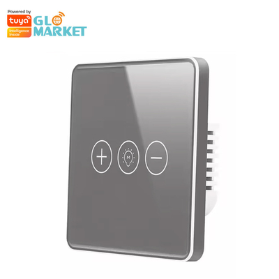 Glomarket Tuya Wifi Akıllı Anahtar Kablosuz Cam Kristal Panel Dokunmatik Duvar Akıllı Anahtar Akıllı Ev Için Dimmer Wi-fi Işık