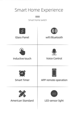 Glomarket Akıllı Ev Uzaktan Sesli Kontrol Dokunmatik Panel Su Isıtması Değiştiricisi Tuya Kablosuz Wifi Kazan Değiştiricisi