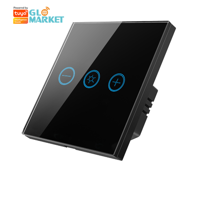 Glomarket Cam Dokunmatik Panel Tuya Wifi ampul Kablosuz Uzaktan Düzenlenebilir Işık Dimmer Dokunmatik Değiştirici Akıllı ampuller için