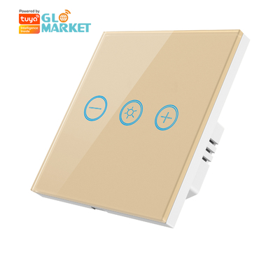 Glomarket Cam Dokunmatik Panel Tuya Wifi ampul Kablosuz Uzaktan Düzenlenebilir Işık Dimmer Dokunmatik Değiştirici Akıllı ampuller için