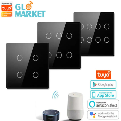 Glomarket Akıllı Wifi Brezilya 118*124 Değiştirici Google Alexa Asistanı Tuya Akıllı Işık Değiştiricisi ile Çalışın Ev İçin