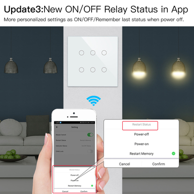 Glomarket Akıllı Wifi Brezilya 118*124 Değiştirici Google Alexa Asistanı Tuya Akıllı Işık Değiştiricisi ile Çalışın Ev İçin