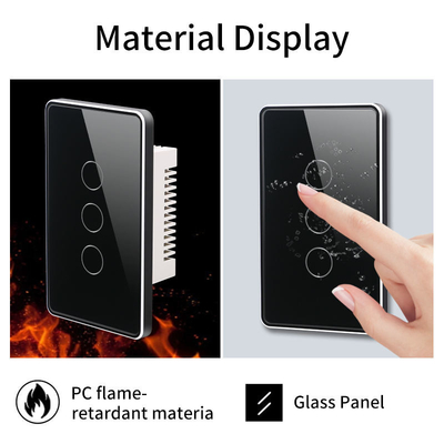 Glomarket Tuya Akıllı Değiştiricisi Wifi ABD Elektrikli Duvar Değiştiricisi Google Home Alexa Light Lamp Touch Değiştiricisi Uygulama Kontrolü