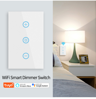 Glomarket ABD Standart Dimmer Kablosuz Değiştirme Elektrikli Akıllı Değiştirme Akıllı Duvar Dimmer Işık Değiştirme Akıllı Ev Otomasyon