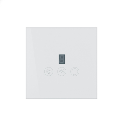 Glomarket Tuya Wifi Akıllı Fan Değiştiricisi Tuya Akıllı Değiştiricisi Fan Hızı Işık Açık Kapalı Ses Kontrol Kontrol Değiştiricisi AB / ABD Standartı