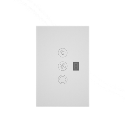 Glomarket Tuya Wifi Akıllı Fan Değiştiricisi Tuya Akıllı Değiştiricisi Fan Hızı Işık Açık Kapalı Ses Kontrol Kontrol Değiştiricisi AB / ABD Standartı