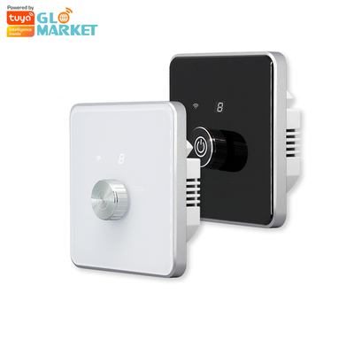 Glomarket Akıllı Ev Dimmer Değiştiricisi Tuya Zigbee Ses Kontrolü Düğme Dimming Dijital Ekranla Parlaklığı Düzenle