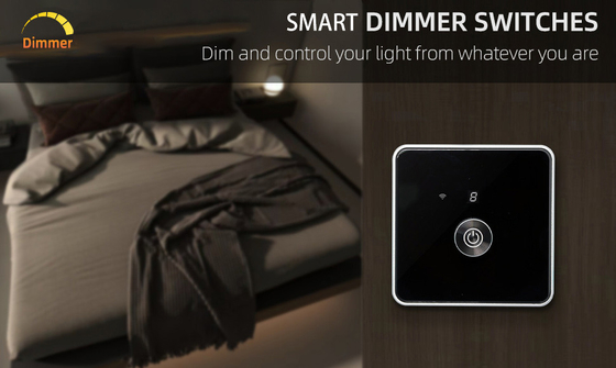 Glomarket Akıllı Ev Dimmer Değiştiricisi Tuya Zigbee Ses Kontrolü Düğme Dimming Dijital Ekranla Parlaklığı Düzenle