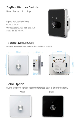 Glomarket Akıllı Ev Dimmer Değiştiricisi Tuya Zigbee Ses Kontrolü Düğme Dimming Dijital Ekranla Parlaklığı Düzenle