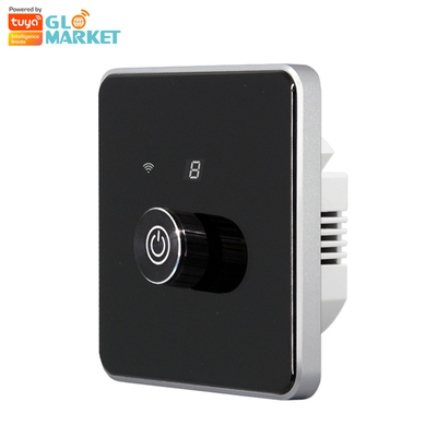 Glomarket Akıllı Ev Dimmer Değiştiricisi Tuya Zigbee Ses Kontrolü Düğme Dimming Dijital Ekranla Parlaklığı Düzenle