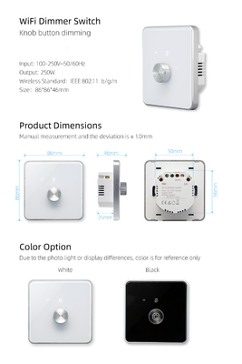 Glomarket Akıllı Ev Dimmer Değiştiricisi Tuya Zigbee Ses Kontrolü Düğme Dimming Dijital Ekranla Parlaklığı Düzenle