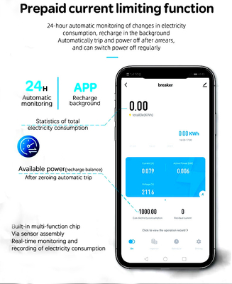 Glomarket Wifi devre kesici Akıllı anahtar Tuya Akıllı 1p 2p 3p 4p Akıllı Ev Sistemi Elektrikli devre 4P MCB Akıllı kesici