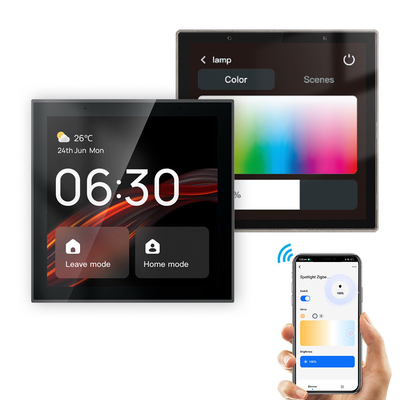 Glomarket Tuya Akıllı 4 Inç Çok Fonksiyonlu Dokunmatik Ekran Kontrol Paneli Alexa Ses Zigbee Merkezi Kontrol