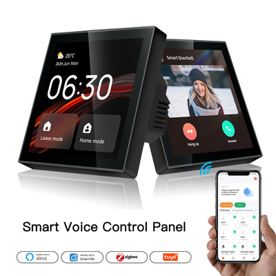 Glomarket Tuya Akıllı 4 Inç Çok Fonksiyonlu Dokunmatik Ekran Kontrol Paneli Alexa Ses Zigbee Merkezi Kontrol