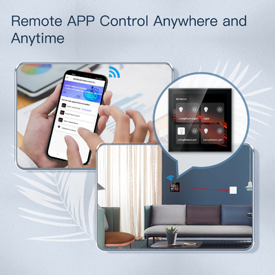 Glomarket Tuya Akıllı 4 Inç Çok Fonksiyonlu Dokunmatik Ekran Kontrol Paneli Alexa Ses Zigbee Merkezi Kontrol