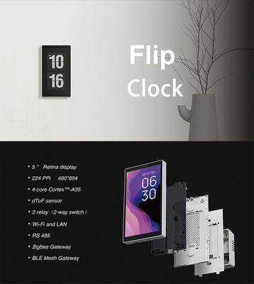 Glomarket Tuya 5 Inch Wifi Zigbee Gateway Akıllı Ev Kontrol Paneli Çok fonksiyonel Müzik Duvar Dokunmatik Ekran Tuya Merkezi