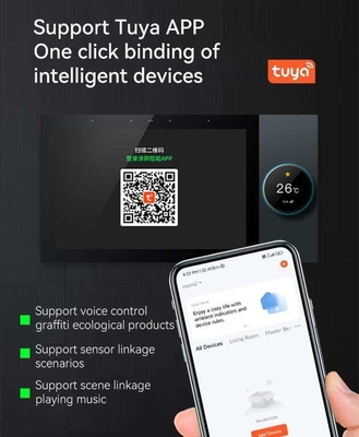 Glomarket Tuya Wifi Akıllı 7 Inç Kontrol Paneli Çok Fonksiyonlu Ble Müzik Duvar Dokunmatik Ekranı Zigbee Hub Geçit Merkezi Kontrol