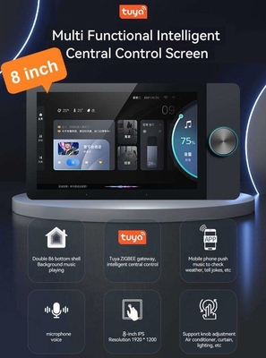 Glomarket 8 Inch Tuya Akıllı WiFi Zigbee Gteway Sahne Müzik Çalma Çok fonksiyonel Akıllı Kontrol Panelli Merkezi Kontrolör