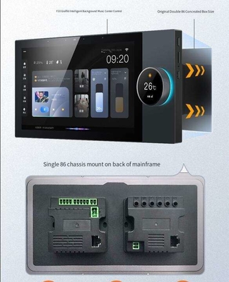 Glomarket Tuya 10 Inch Merkezi Kontrol Paneli Müzik Çalan 2 Gang Relay 2 Way Hoparlörler Çok fonksiyonel Akıllı Ev Ürünleri