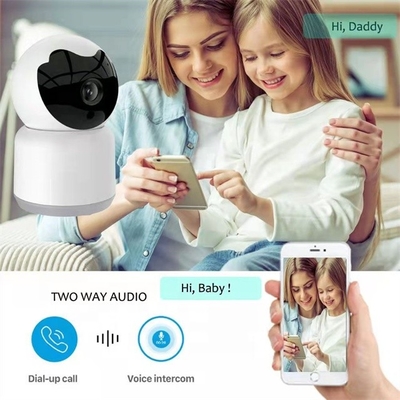 3.0MP Tuya Akıllı Kamera H.265 Ev Video İzleme Sistemi Beyaz
