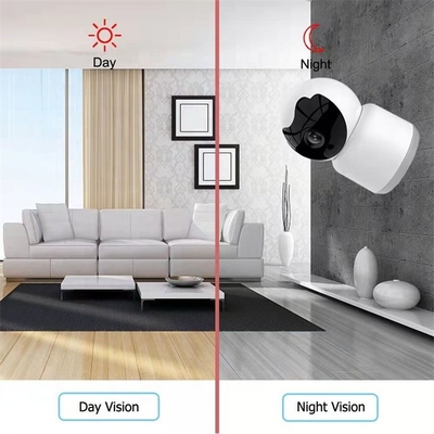 3.0MP Tuya Akıllı Kamera H.265 Ev Video İzleme Sistemi Beyaz
