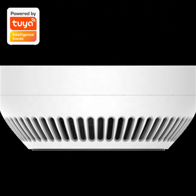 Plastik Kapak Akıllı Alarm Duman Zigbee Dedektörü Tuya App Kontrol Ev Sensörü