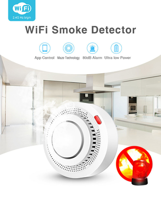 20m2 5G WIFI Akıllı Duman Dedektörü Tuya Nest Karbon Monoksit Dedektörü