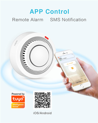 20m2 5G WIFI Akıllı Duman Dedektörü Tuya Nest Karbon Monoksit Dedektörü